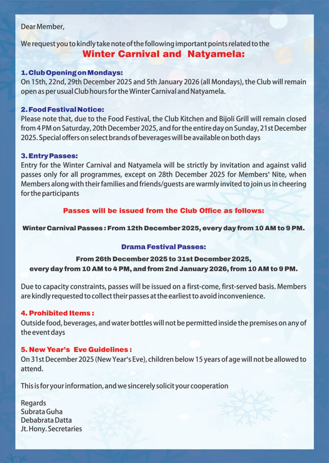 Winter Carnival and Natyamela